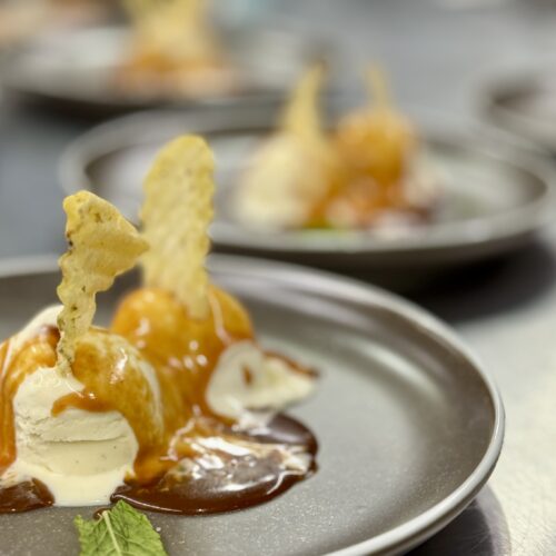 Vanilleglace mit Misokaramell